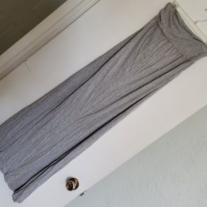Maxi dress grey open back